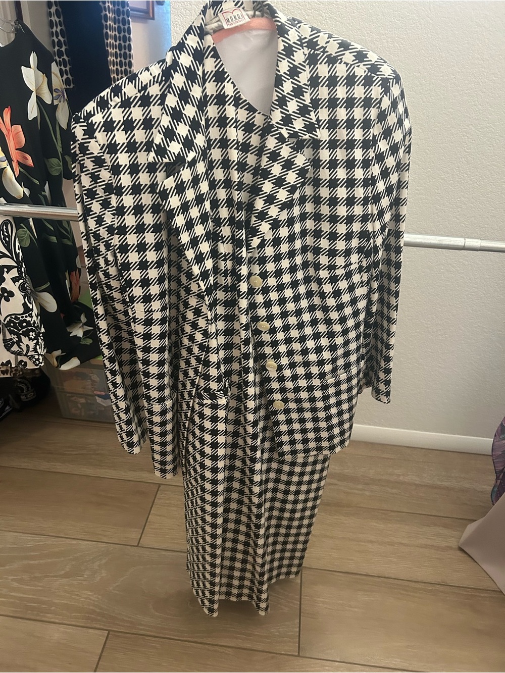 Mondi Black and White Houndstooth Blazer and dress